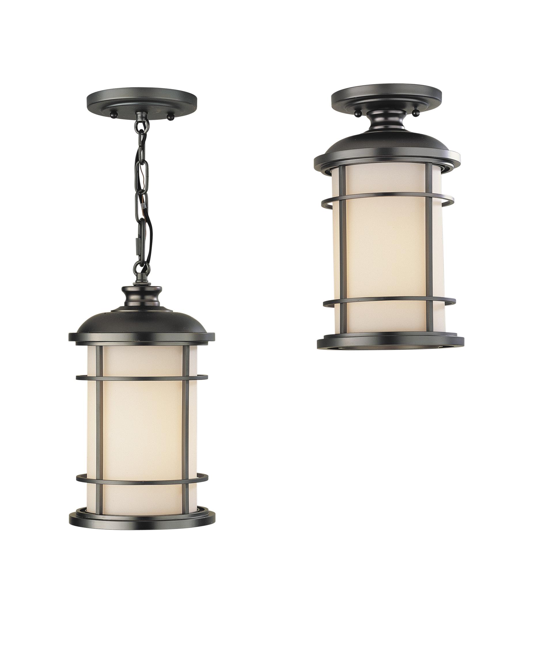 Murray Feiss Ol2209 Lighthouse 7 Inch Wide 1 Light Outdoor Hanging Shown In Burnished Bronze Finish